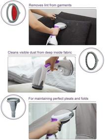img 1 attached to 💨 BEAUTURAL Steamer for Clothes: Portable Handheld Garment Fabric Wrinkle Remover with Fast 30-Second Heat-up, Auto-Off, and Large Detachable Water Tank