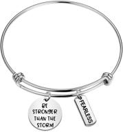 choroy stronger than the storm bracelet - inspirational bracelets for teen girls, encouragement gift for empowerment logo