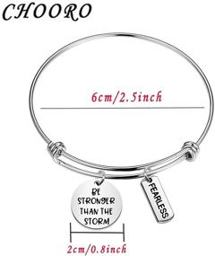 img 3 attached to CHOROY Stronger Than The Storm Bracelet - Inspirational Bracelets for Teen Girls, Encouragement Gift for Empowerment