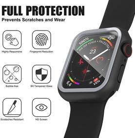 img 2 attached to Dafill For Apple Watch Case 38Mm Series 3/2/1 With Tempered Glass Screen Protector