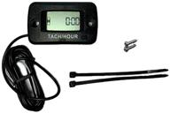 optimized digital engine tachometer - tach/maintenance/hour meter for atv, motorcycle, marine, chainsaw, lawnmower, snowmobile, or any gasoline engine with spark plug! logo