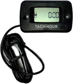 img 2 attached to Optimized Digital Engine Tachometer - Tach/Maintenance/Hour Meter for ATV, Motorcycle, Marine, Chainsaw, Lawnmower, Snowmobile, or Any Gasoline Engine with Spark Plug!