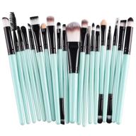 🖌️ cinidy 20 pcs makeup brush set - high-quality wool make-up tools toiletry kit (black) logo