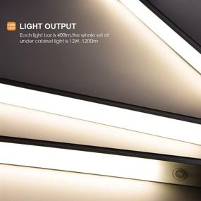 img 3 attached to ✨ Enhance Your Space with Dimmable LED Under Cabinet Lighting Touch Control: Ideal for Kitchen, Closet, Shelf - 3pc Light Bars Kit, 12W 1200 Lumen, 4000K Nature White