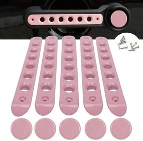 img 3 attached to 🔥 Pink Opall Grab Handle and Knob Covers – Upgraded Trim for 2007-2018 Jeep Wrangler JK & Unlimited (5PCS)