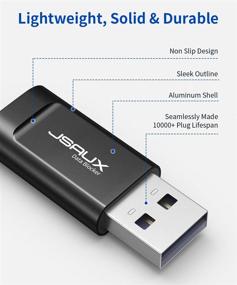 img 1 attached to 🔒 JSAUX USB Data Blocker (4-Pack) - USB-A Defender for Quick Charge | Protection Against Juice Jacking, Hacking & Safe Charging - Black