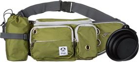 img 4 attached to 🐾 Optimized Dog Walking Waist Pack - Treat Pouch with Collapsible Bowl and Bottle Holder for Small/Medium Dogs