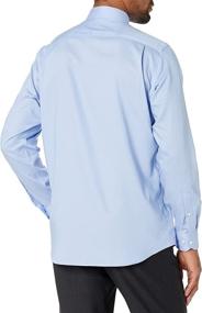 img 3 attached to 👔 Non-Iron Tailored Spread Collar Men's Shirt with BUTTONED Sleeve