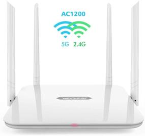 img 4 attached to WAVLINK AC1200 Wi-Fi маршрутизатор Dual Band с 4 высокопроизводительными антеннами для сильного сигнала 🌐 и гостевой Wi-Fi, гигабитные WAN-порты, поддержка режимов WISP и AP для домашнего интернет-подключения.