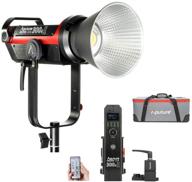 🎥 aputure 300d mark ii c300d ii led video light - v mount, high cri97+ tlci97+, 55000lux@0.5m, 5500k temperature, sidus link app control, 8 lighting effects, wireless remote control - includes carrying bag and ginisfoto cloth logo