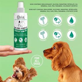 img 2 attached to 🐶 All-in-One Dog Hair Spray: Deodorizer, Detangler, and Polish with Lavender and Mint Scent, Enriched with Vitamin E, Panthenol, Biotin, Calendula - Made in Italy by Dulàc Pet Care