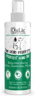 🐶 all-in-one dog hair spray: deodorizer, detangler, and polish with lavender and mint scent, enriched with vitamin e, panthenol, biotin, calendula - made in italy by dulàc pet care logo