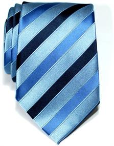 img 1 attached to Retreez Three Colour Stripe Microfiber Necktie Men's Accessories