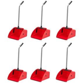 img 4 attached to AmazonCommercial Jumbo Lobby Dustpan 6 Pack