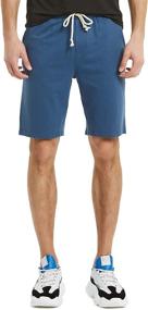 img 3 attached to Zengjo Men's Sweat Shorts: Comfy Cotton French Terry Gym Shorts for Men
