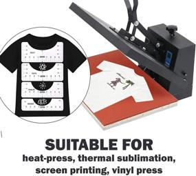 img 1 attached to 👕 4 PCS Tshirt Ruler Guide: Perfect Vinyl Alignment Tool for Shirt Printing and Heat Press Design on Toddler, Youth, and Adult Shirts