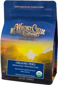 img 4 attached to ☕ Deliciously Smooth and Organic Medium Roast: Discover Mt. Whitney Coffee Roasters' Peru Whole Bean Coffee (12oz)