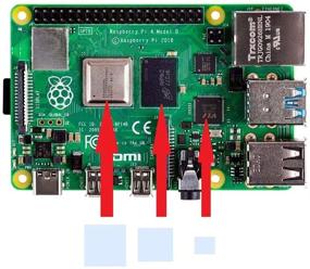 img 1 attached to 🔥 Корпус высокой производительности Raspberry Pi 4: Алюминиевый радиаторный бронежилет для оптимального охлаждения - Совместим с моделью RPi 4 Model B только (безвентиляторное исполнение)