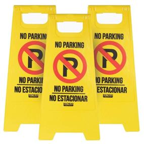 img 4 attached to 🚧 Enhanced Visibility: 3-Pack of Double-Sided High-Visibility Parking Signs