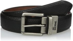 img 2 attached to 👔 Stay Stylish with Berne Workwear Reversible Leather Black Men's Accessories