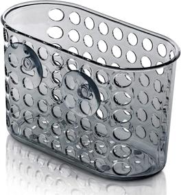 img 1 attached to 🛁 Versatile DecorRack Bath Caddy Basket: Large Size, Space Saving Shower Organizer with Suction Cups, Ideal for Toiletries and Kitchen Accessories – BPA Free – Acrylic Plastic (1 Pack)