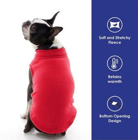 img 3 attached to Gooby Stretch Fleece Vest Dog Sweater - Ultimate Warmth for Small to Large Dogs - Stylish Winter Dog Clothes for Indoor & Outdoor Use