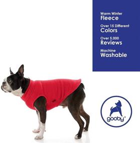 img 2 attached to Gooby Stretch Fleece Vest Dog Sweater - Ultimate Warmth for Small to Large Dogs - Stylish Winter Dog Clothes for Indoor & Outdoor Use