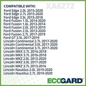 img 2 attached to ECOGARD XA6272 Premium Engine Air Filter: Compatible with Ford Fusion & Edge Models 2013-2020