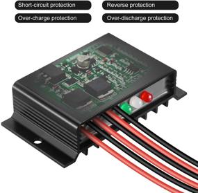 img 1 attached to 🔋 HUINE 20A 12V 24V Auto IP68 Waterproof PWM Solar Charge Controller Solar Panel Battery Intelligent Regulator for Solar System Caravan Boat - Enhanced 24-Hour Working Mode