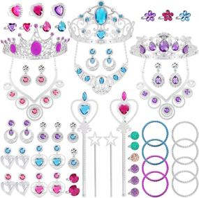 img 4 attached to 👑 Princess TAGI Necklace Bracelet Set
