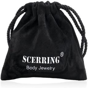 img 1 attached to 💎 SCERRING Stainless Horseshoe Cartilage Retainer: Elegant Women's Jewelry and Body Jewelry Collection