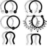 💎 scerring stainless horseshoe cartilage retainer: elegant women's jewelry and body jewelry collection logo