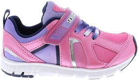 img 2 attached to 👧 TSUKIHOSHI Girls' Shoes: Secure Strap Closure, Machine Washable, Slip Resistant, Non Marking