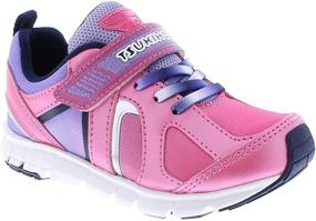 img 1 attached to 👧 TSUKIHOSHI Girls' Shoes: Secure Strap Closure, Machine Washable, Slip Resistant, Non Marking