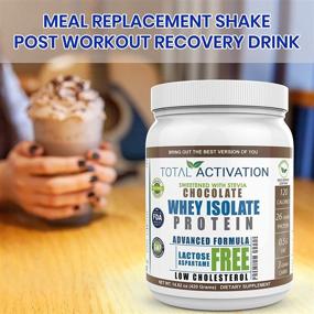 img 2 attached to 🍫 Lactose-Free Whey Isolate Low Carb Chocolate Protein Powder with Zero Sugar Ideal for Women's Weight Loss, Men's Post-Workout Recovery, and as a Keto Meal Replacement Shake