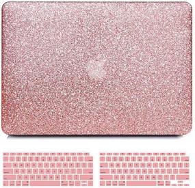 img 4 attached to 👩 B BELK MacBook Air 13 inch Case 2021 2020 2019 2018 Release A2337 M1 A2179 A1932 - Sparkly Girly Leather Hard Shell Case + Keyboard Cover