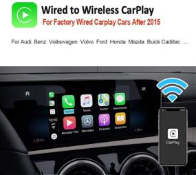 img 3 attached to 📱 Carlinkit 3.0 U2W Wireless CarPlay Dongle Adapter for Factory Wired CarPlay Cars, Volvo/VW/Audi/Ford/Sync 3/Mazda/Mercedes/Honda/Chevy/Subaru/Porsche/Hyundai/Kia/Lexus/Gmc/Acura Compatibility (Black)