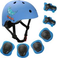 🚴 kcentury kids bike helmet & protective gear set: adjustable toddler helmet for boys and girls age 5-10 – perfect for skateboarding, cycling, scootering logo