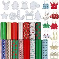 christmas elements earrings snowflake gingerbread logo