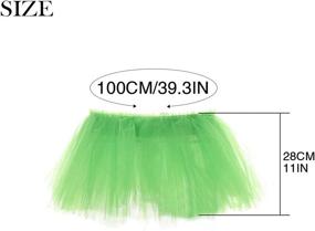 img 2 attached to Zoestar Tulle Scarf Skirt Colorful Sports & Fitness and Other Sports