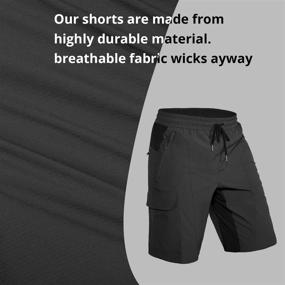 img 1 attached to 🚵 Hiauspor Mens Mountain Bike Shorts: Baggy, Lightweight, Loose Fit for MTB Biking without Padding