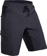 🚵 hiauspor mens mountain bike shorts: baggy, lightweight, loose fit for mtb biking without padding logo