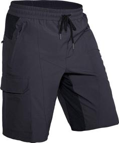 img 4 attached to 🚵 Hiauspor Mens Mountain Bike Shorts: Baggy, Lightweight, Loose Fit for MTB Biking without Padding