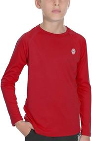 img 4 attached to 🌞 Youth Boys Rashguard Sun Shirts - Long/Short Sleeve Lightweight Shirt SPF 50+ for Enhanced SEO