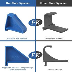 img 2 attached to 🔹 Efficient Flooring Spacers for Laminate, Vinyl, and Hardwood - 24 Pack with 1/4 Gap - Stay in Place Triangle Design