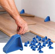 🔹 efficient flooring spacers for laminate, vinyl, and hardwood - 24 pack with 1/4 gap - stay in place triangle design logo