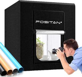 img 4 attached to 📸 FOSITAN 35"/90cm Photo Light Studio Box with 126 LED Lights, Table Top Photography Lighting Kit including 4 Background Papers and CRI95+ for Enhanced Photography