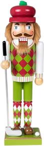 img 4 attached to 🏌️ Clever Creations Golfer 14 Inch Traditional Wooden Nutcracker: Festive Christmas Décor for Shelves and Tables - Unleash Holiday Cheer!