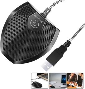 img 4 attached to 🎙️ Neewer 192KHZ/24Bit USB Omnidirectional Condenser Microphone: Perfect for Video Conference, Recording, Skype, Online Class, Court Reporting - Plug & Play (Mac OS X Windows PC)