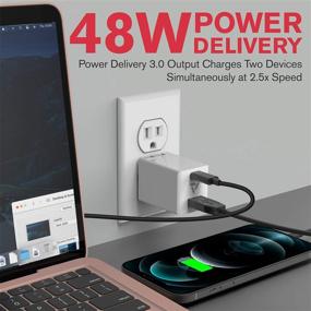 img 3 attached to 🔌 Vena 48W GaN Tech Wall Charger: Fast PD 3.0 Charging for MacBook Air, iPad Pro, iPhone & More